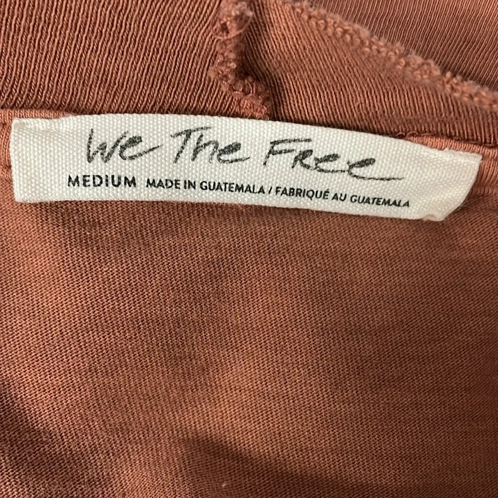 Free People We the Free Clover Puff Shoulder Top in Burnt Orange Mesa - Image 6