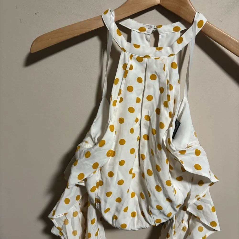 NWT REVOLVE Harmony Top in White & Copper Dot
House of Harlow- Size Small - Image 4