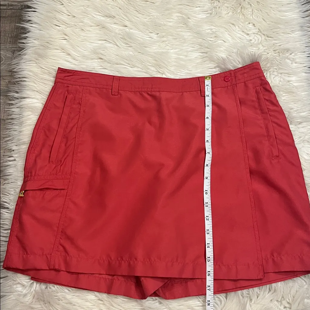 Aventura skirt skort with zipper pockets rosy red 12 - Image 10