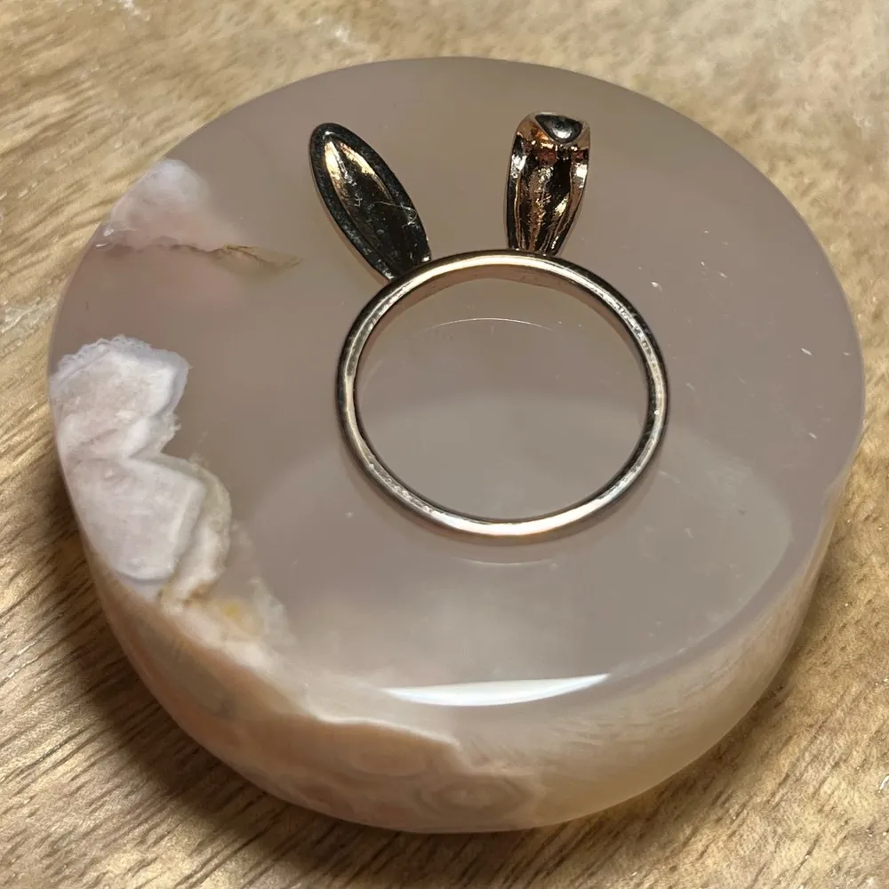 LC Lauren Conrad Bunny Ears Gold Tone Ring - Image 2