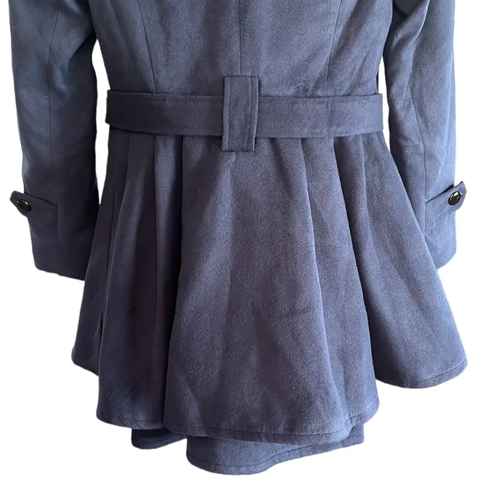 Zeagoo Womens Fashion Faux Fur Lapel Double-breasted - Image 10