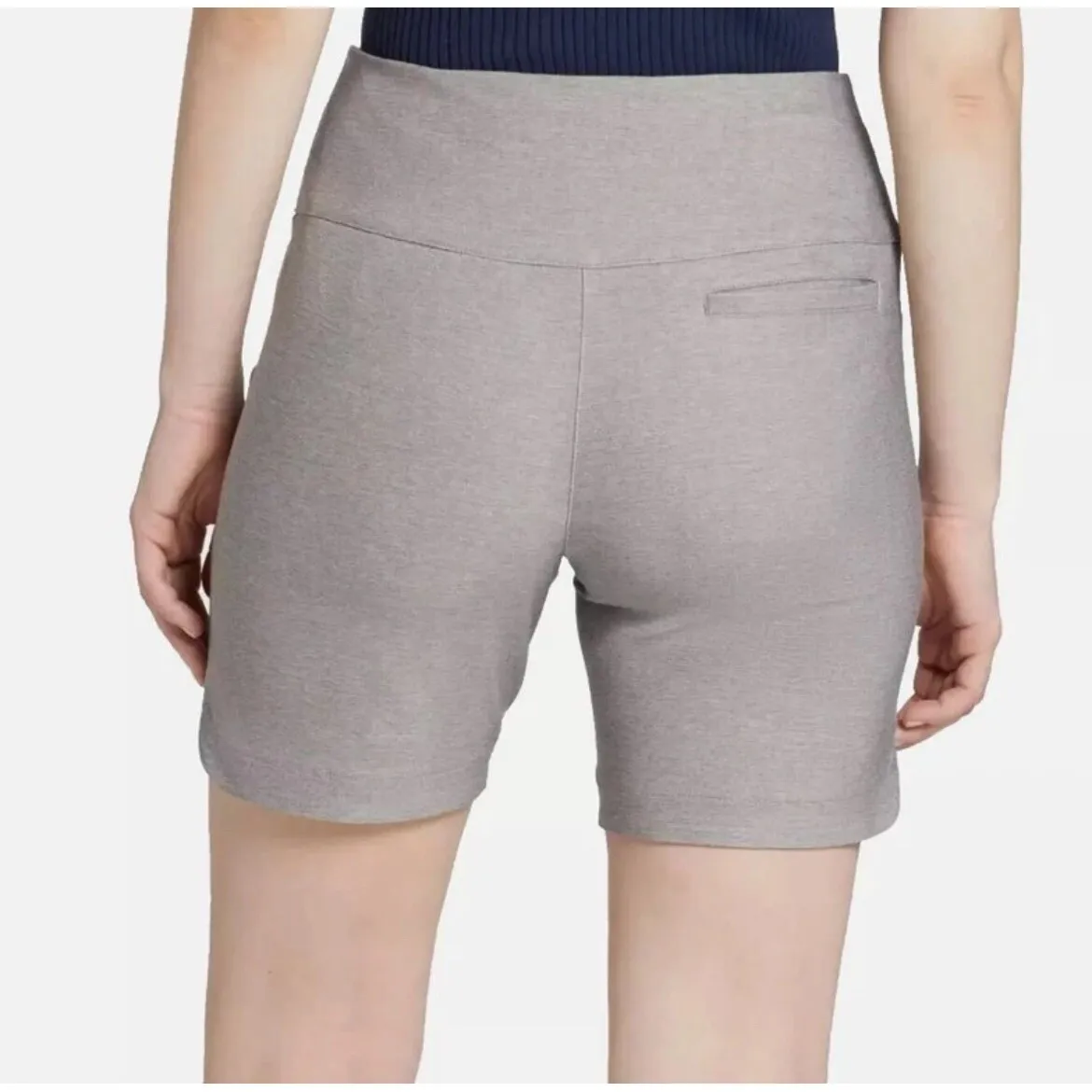 Walter Hagen Women's Sculpt 7'' Inseam Golf Pull on Shorts | Gray | Medium M NWT - Image 3