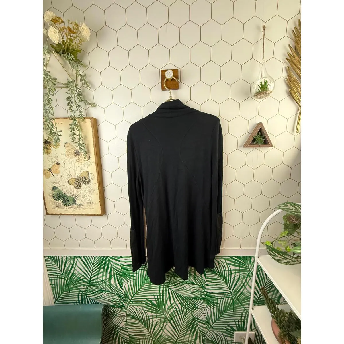 Fifteen Twenty Black Asymmetrical Zip Moto Jacket Lamb Leather - Size - Medium - Image 3