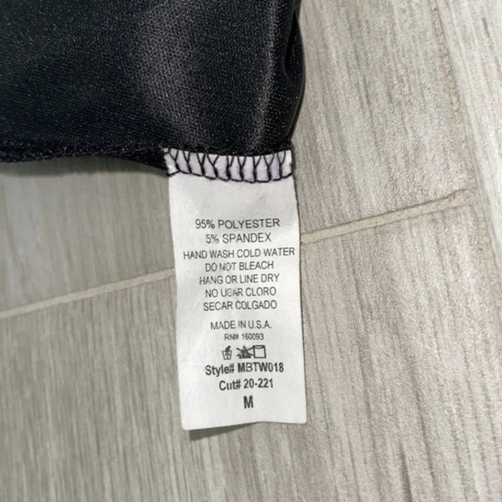 Vegan Leather Bustier Black Size M - Image 4