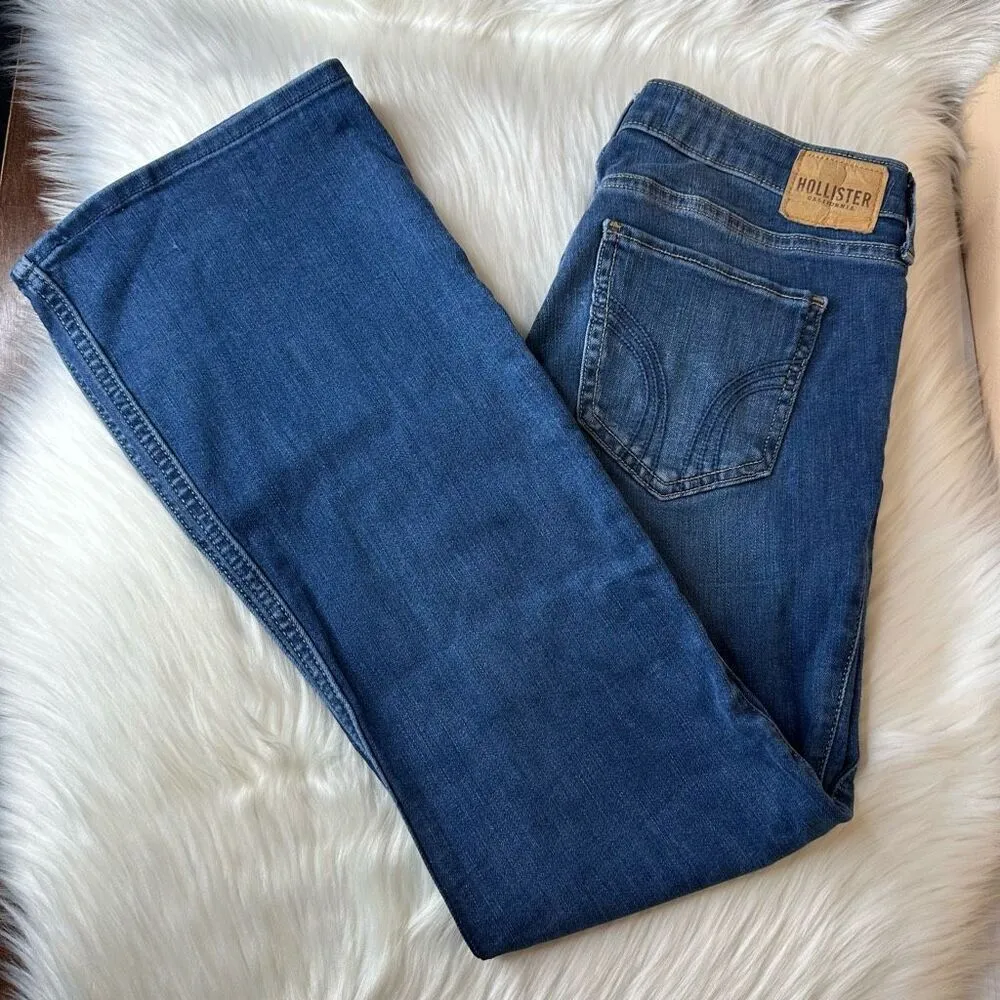 Hollister Soft Stretch Low Rise Boot Cut Jeans Size 28 - Image 3