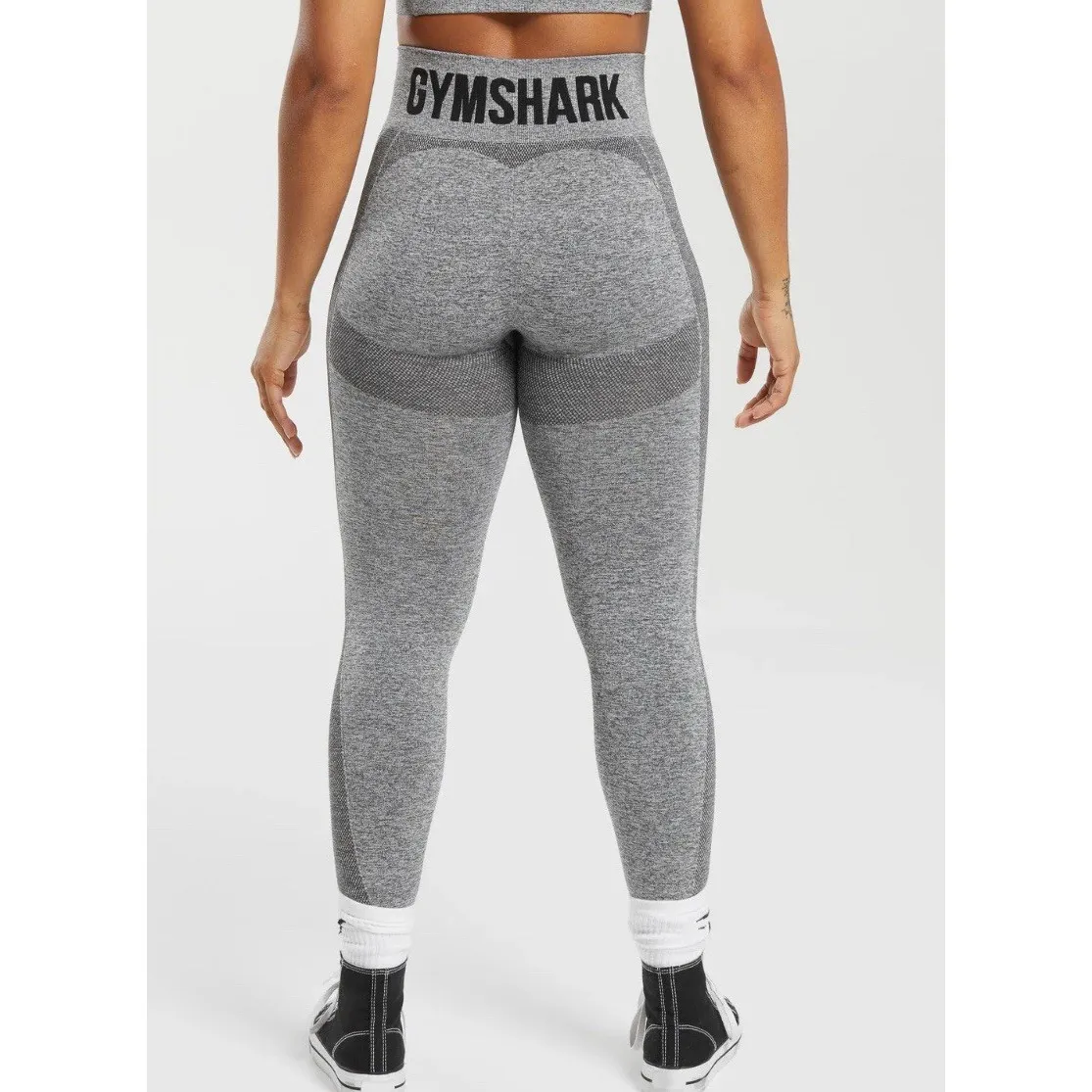 Gymshark Seamless Flex High Waisted Leggings Gray Women's Size XS Athletic Yoga - Image 6