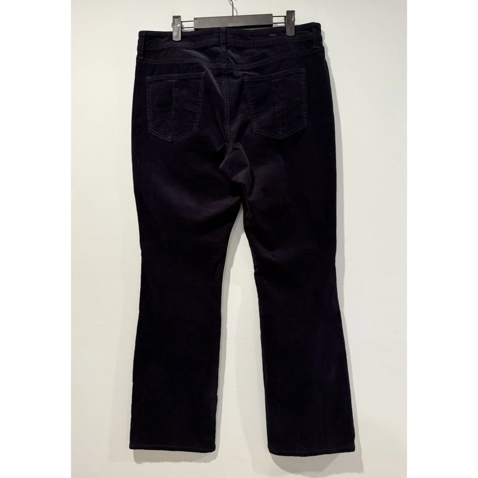 Prosperity Corduroy Pants Womens 34" Black Bootcut Y2K Classic Old Money Travel - Image 2