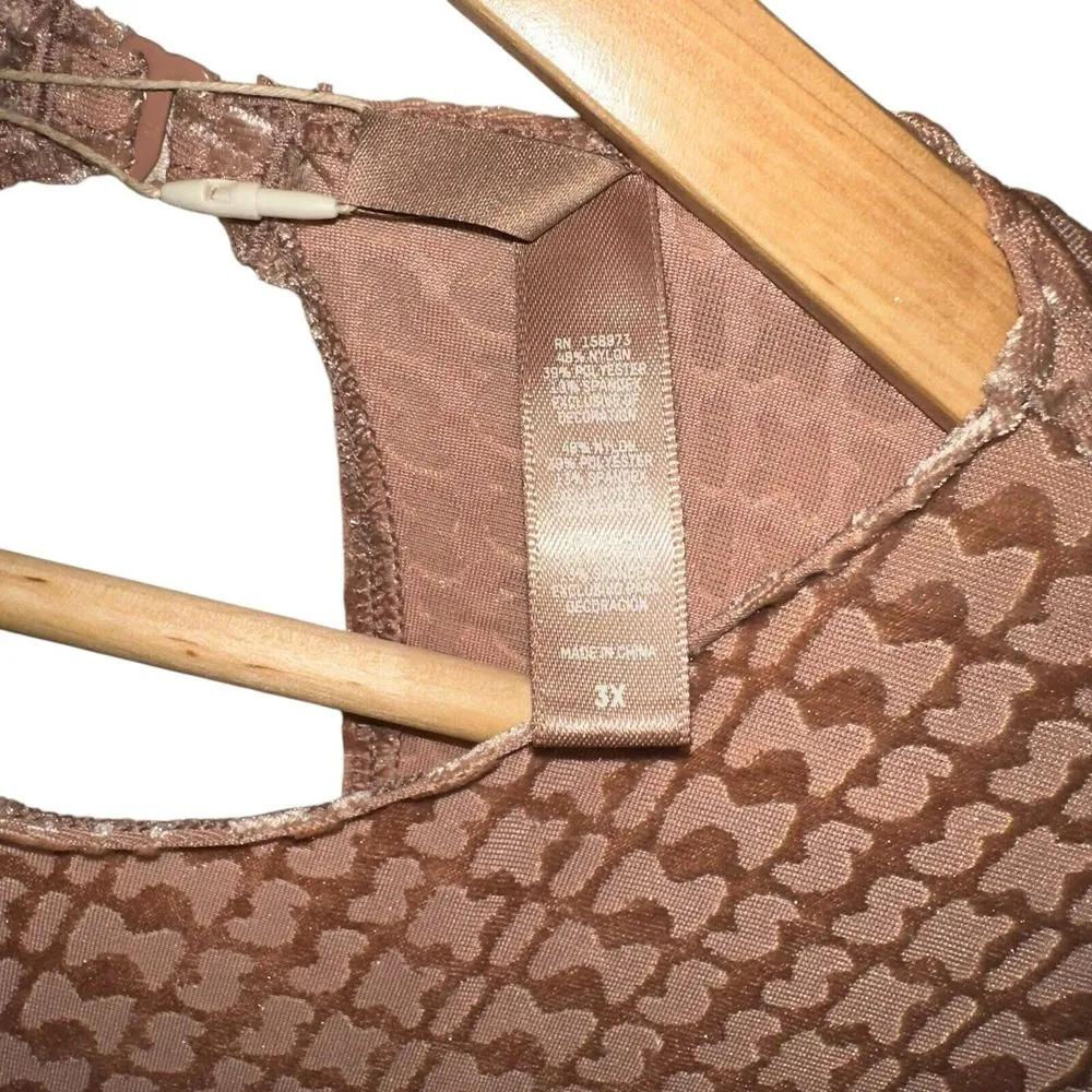 Skims Women‎ Sienna NEW Velvet Stirrup Logo Catsuit One Piece Jumpsuit Sz 3X - Image 6