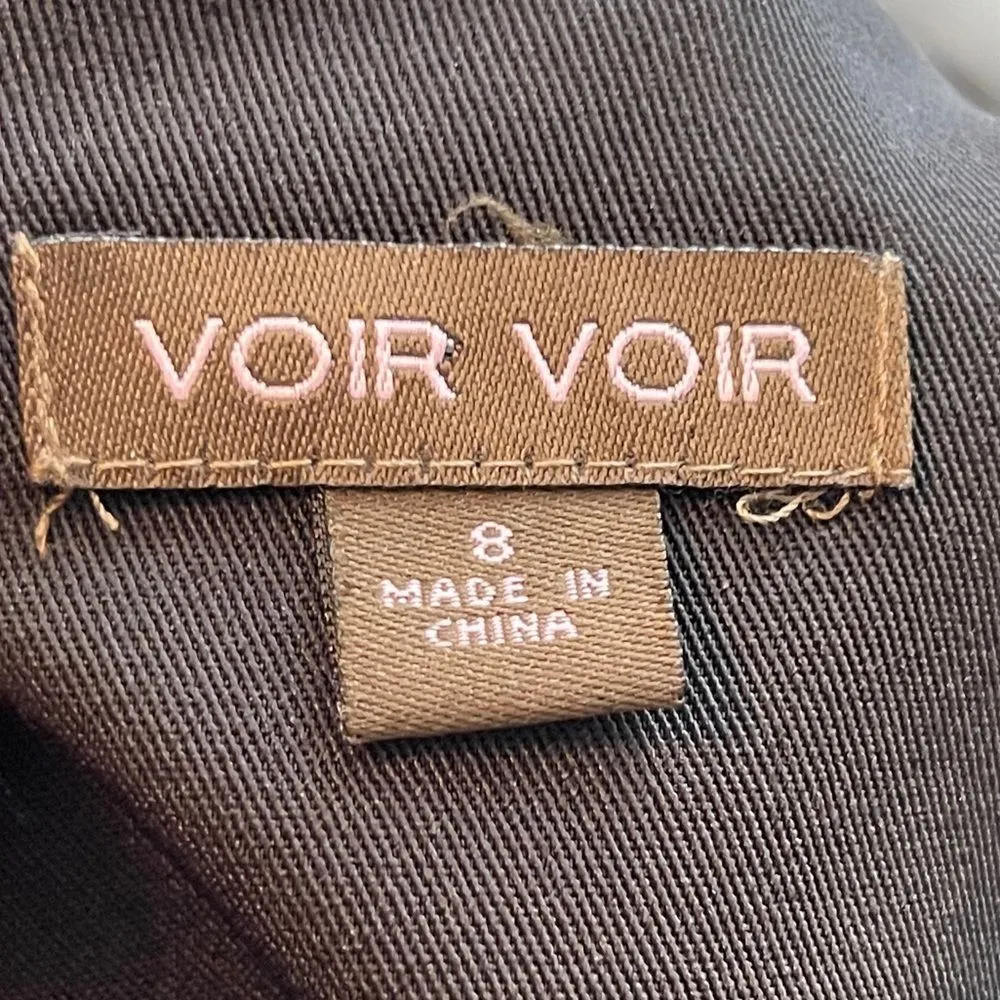 Voir Voir‎ Dress Black Red Size 8 - Image 7