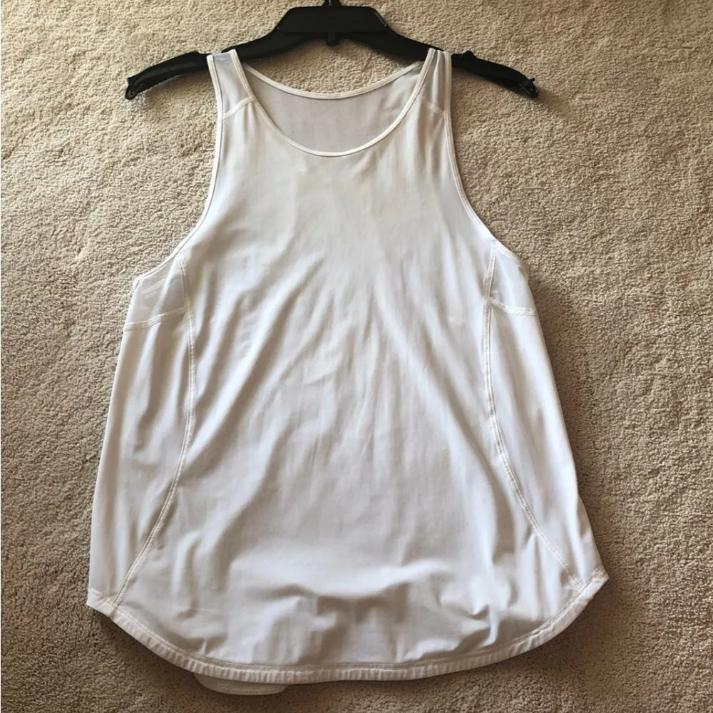 Lululemon Sculpt Tank Top Mesh White Small 4 - Image 2