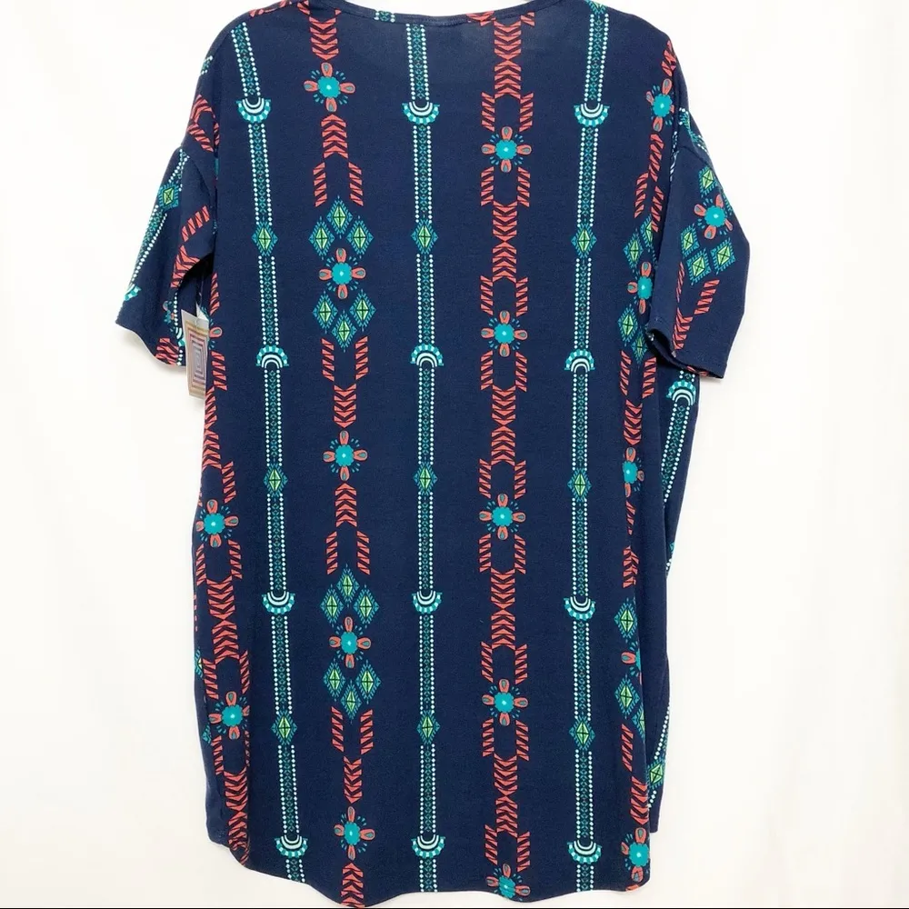 Lularoe Irma Top Aztec Print Blue Size XXS - Image 6