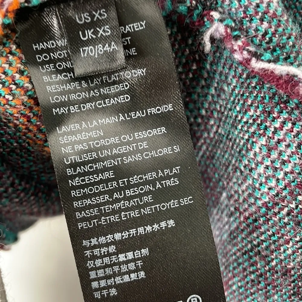 ANTHROPOLOGIE Rosetta Plaid Semi Cropped Jacket - Image 12