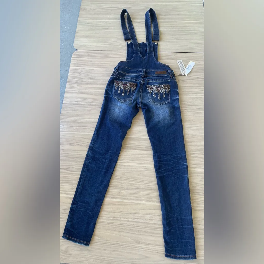 Grace Denim Blue Women's Overalls Size M - Image 2