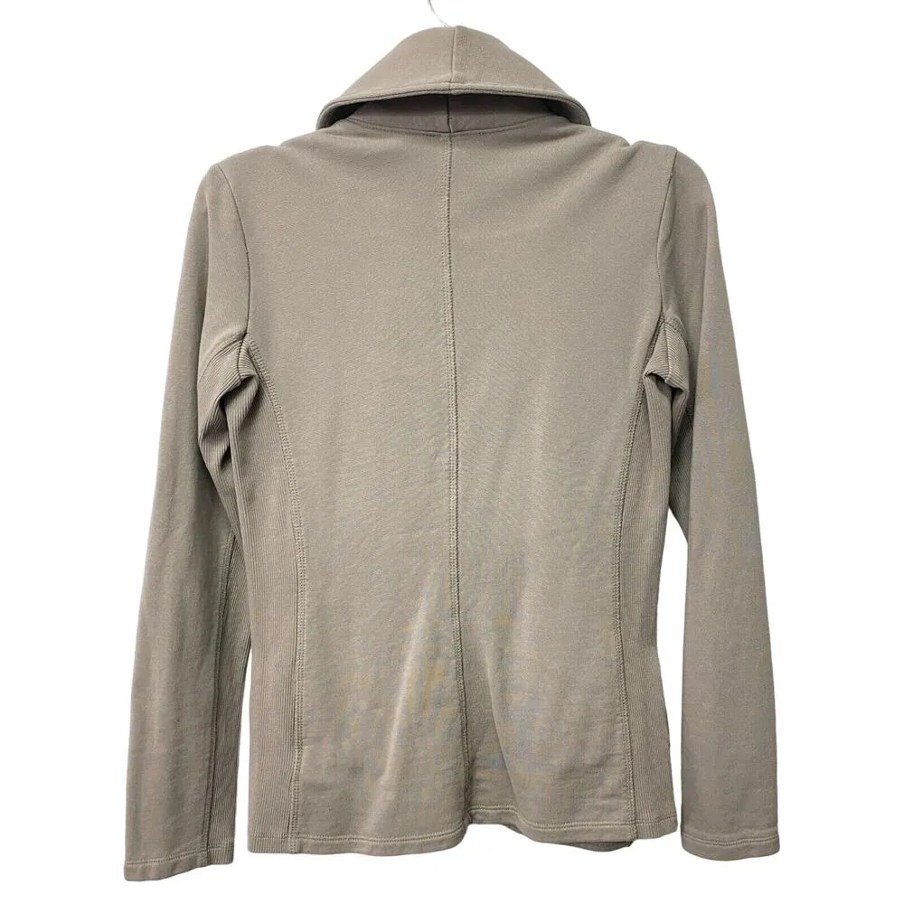 Standard James Perse Cardigan Sweater Women's Size 3 Brown Long Sleeve FLAWED - Image 2