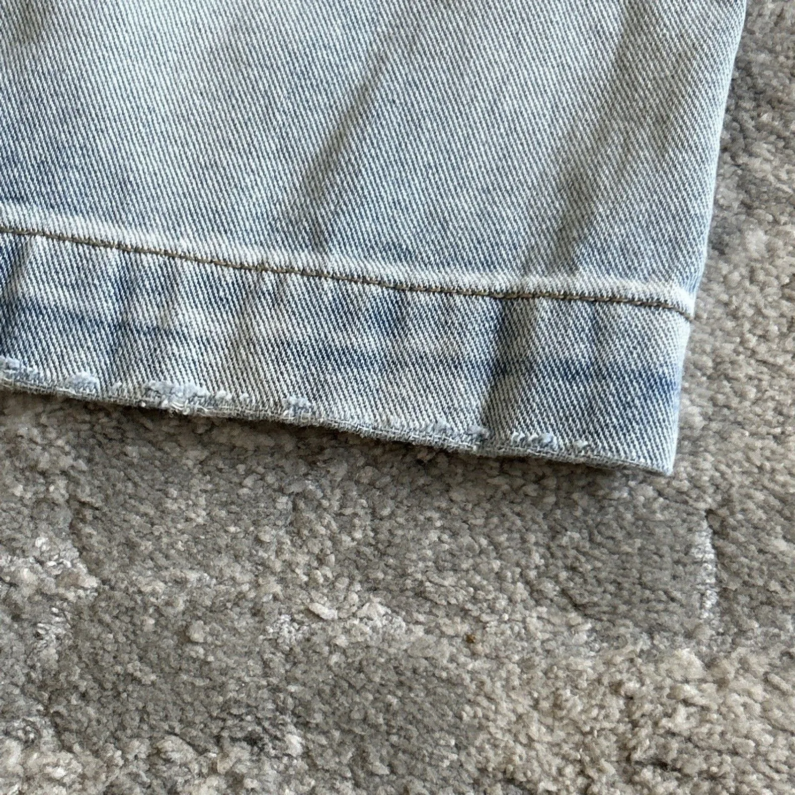 Oliver Logan Jeans Womens 35 Blue Wide Leg Cargo Madison High Rise Light Wash - Image 10