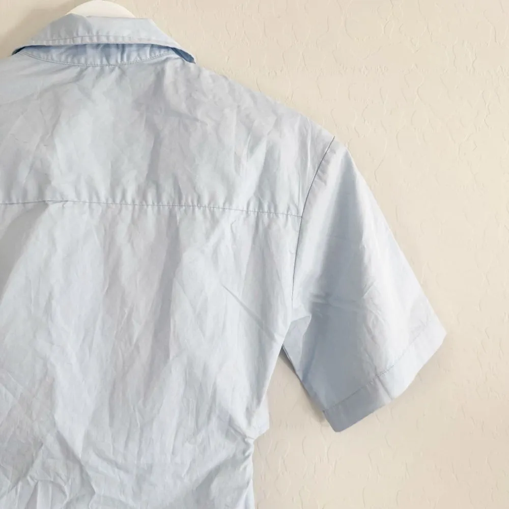 Aureum The Label Baby Blue Poplin Cut Out Dress Size XS - Image 10