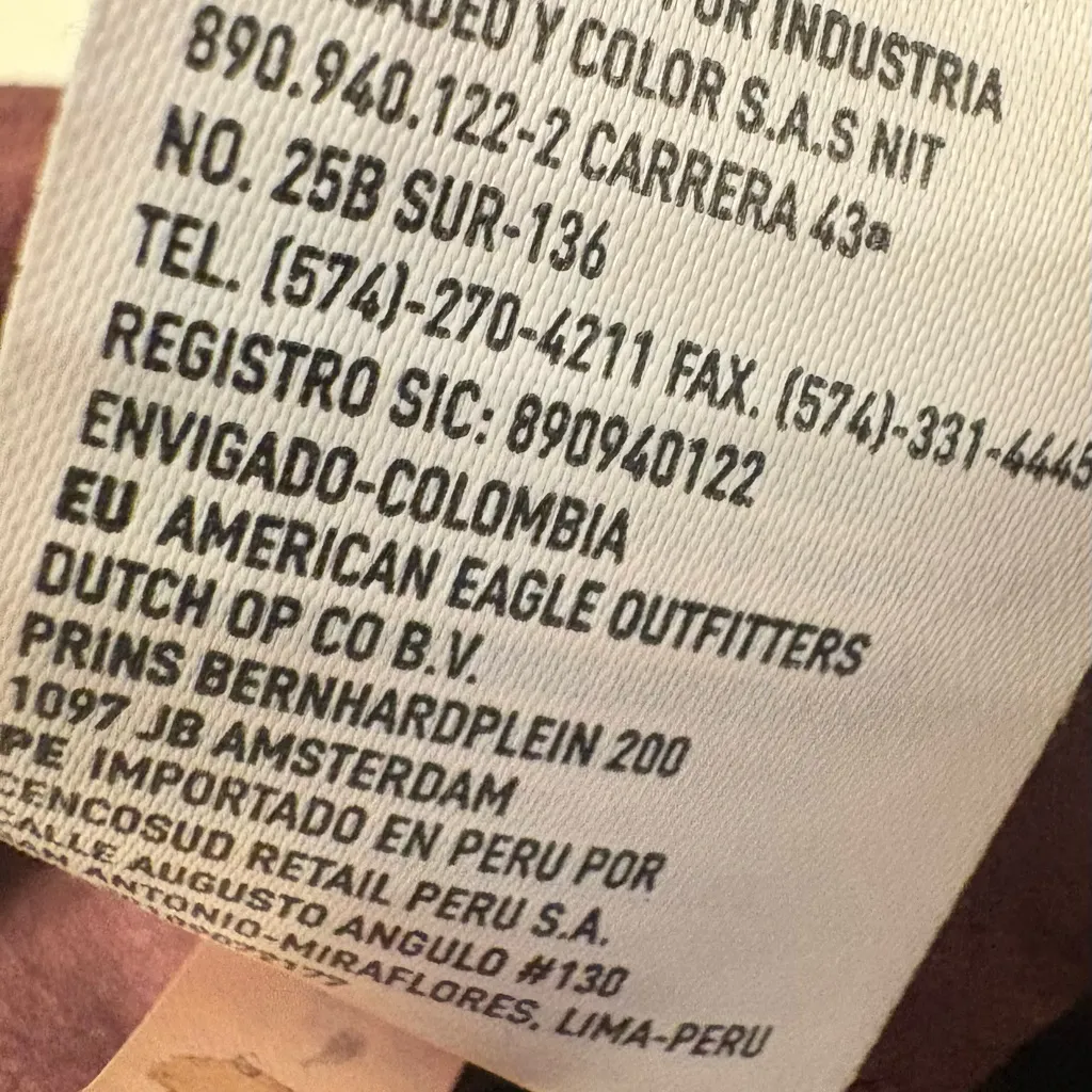 American Eagle Burgundy Faux Suede Button Front A-Line Mini Skirt Sz 6 - Image 5