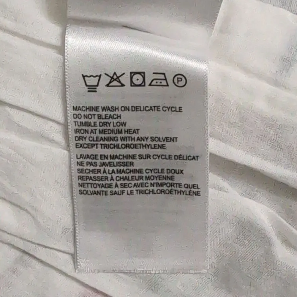 NWT Farm Rio Pitanga Embroidered Mini Skirt White Floral Boho Cotton Medium - Image 9