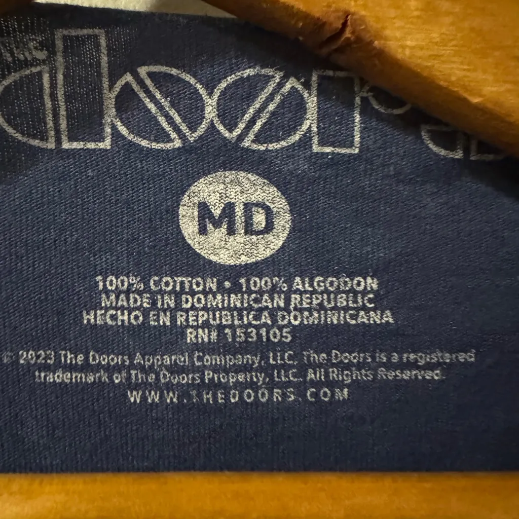 The‎ Doors T Shirt Strange Days Size M Blue Size M - Image 2