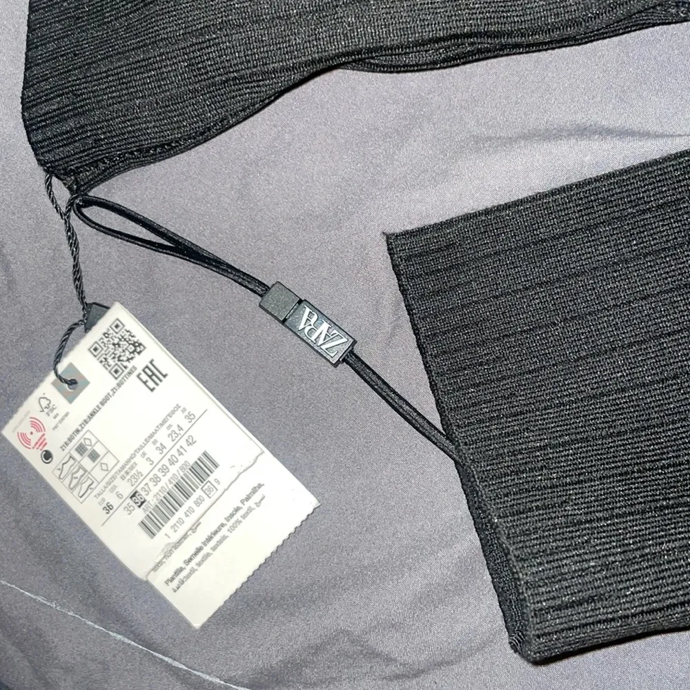 Black ankle Sock heels Boots - Image 13