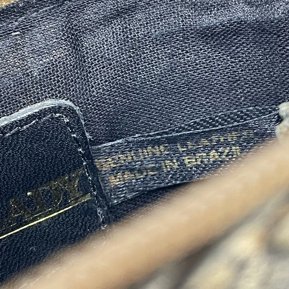 Vintage 90s Metallic Gold Braided Leather Mini Woven Basket Crossbody Purse Bag - Image 12