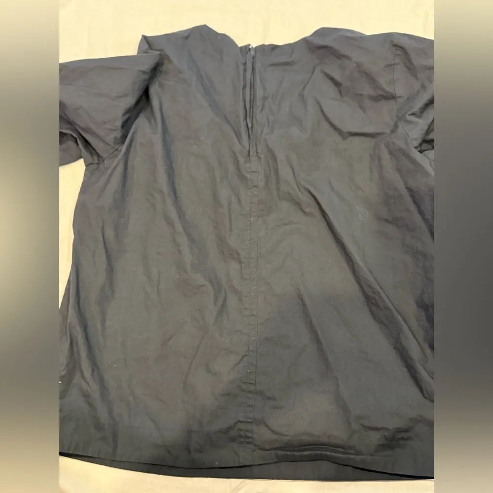 Everlane Blue Blouse Relaxed Fit Essential size small - Image 2