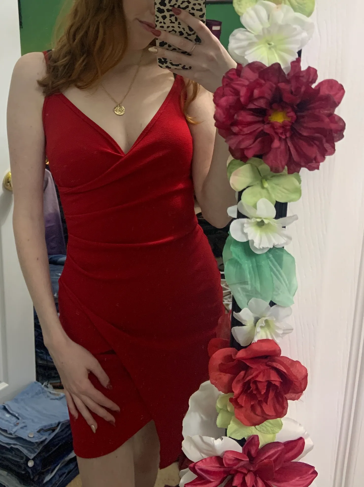 Size Small Sexy Red Dress  - Image 4