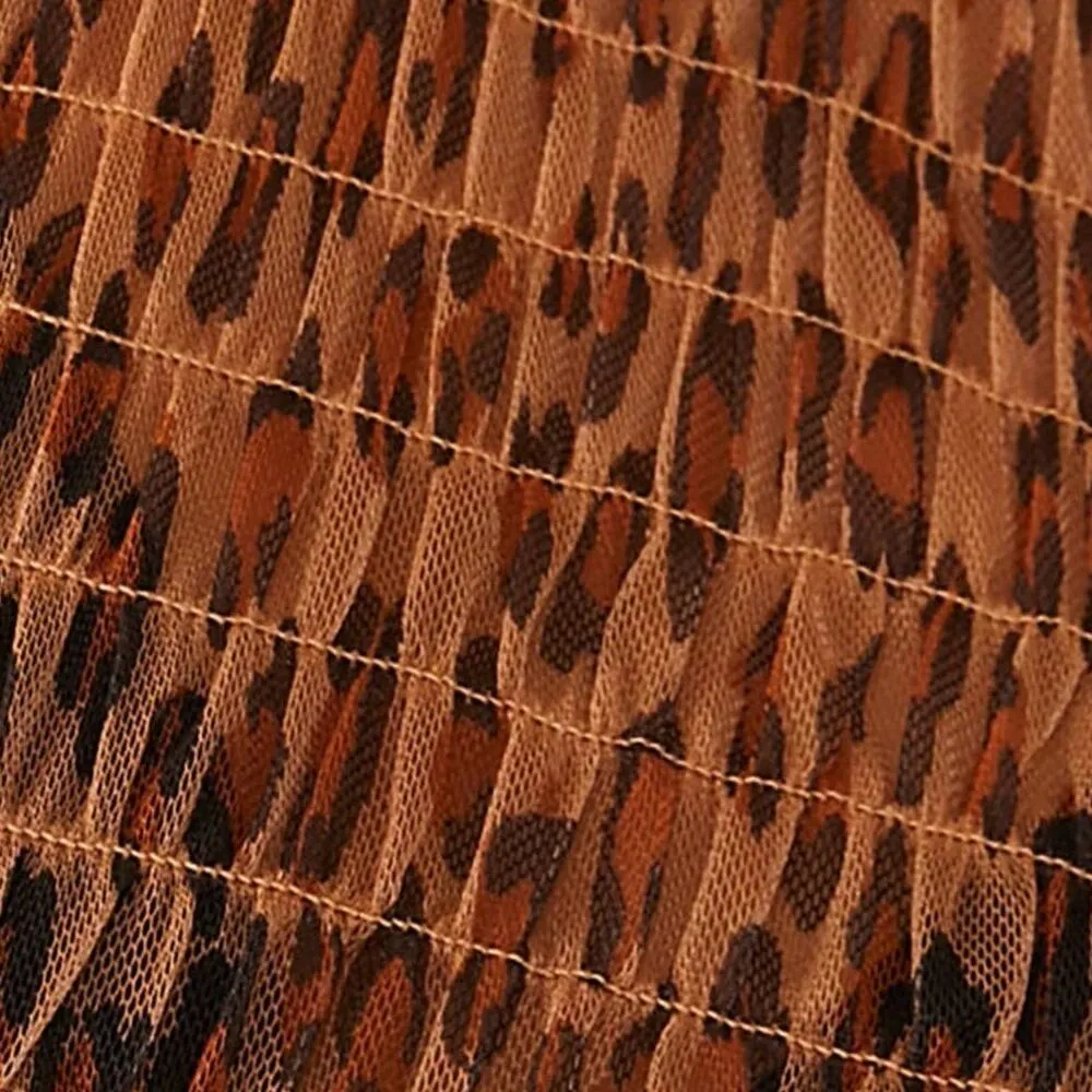 NWT! Free People Hello There Animal Print Smocked Crop Top - Size Small - Image 5