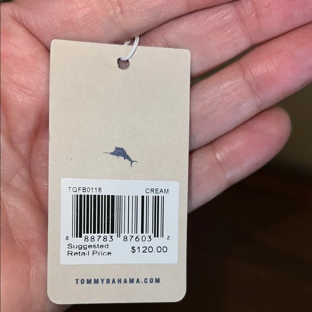 NWT- Tommy Bahama Cream and Tan Crossbody Bag w/ Flamingo 🦩 and Palm Tree 🌴 - Image 7