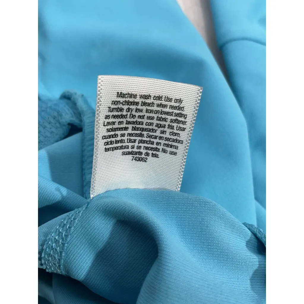 Womans Xersion Performance M/m Blue Full Zip Active Jacket - Image 5