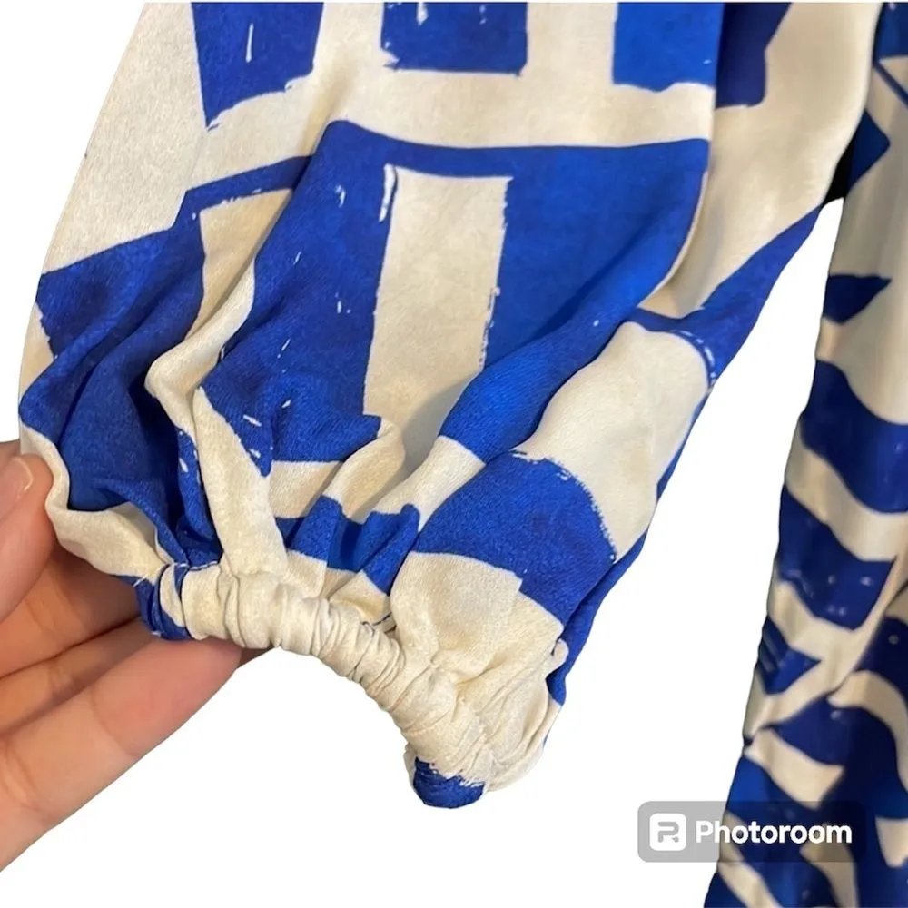 ALEXIS NWT Brazil Shirt Dress in Royal Blue Size M - Image 7