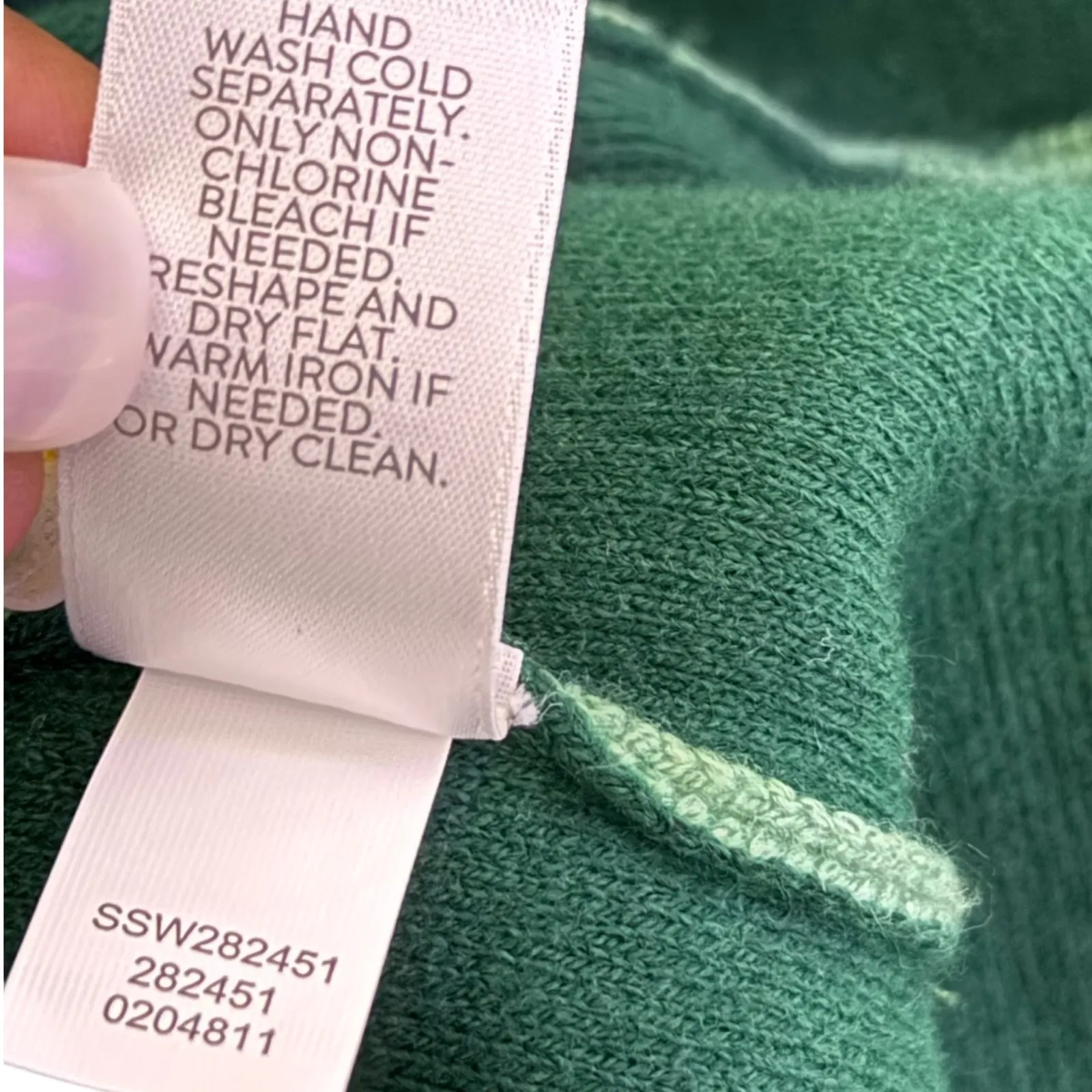 J Jill Open Front Cardigan Pockets Knit Green Cotton Blend Sweater Womens M Size M - Image 7