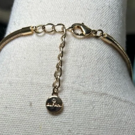 Alfani Two-Tone Gold and Silver‎ Open Hoop Link Pendant 32" Necklace - Image 3