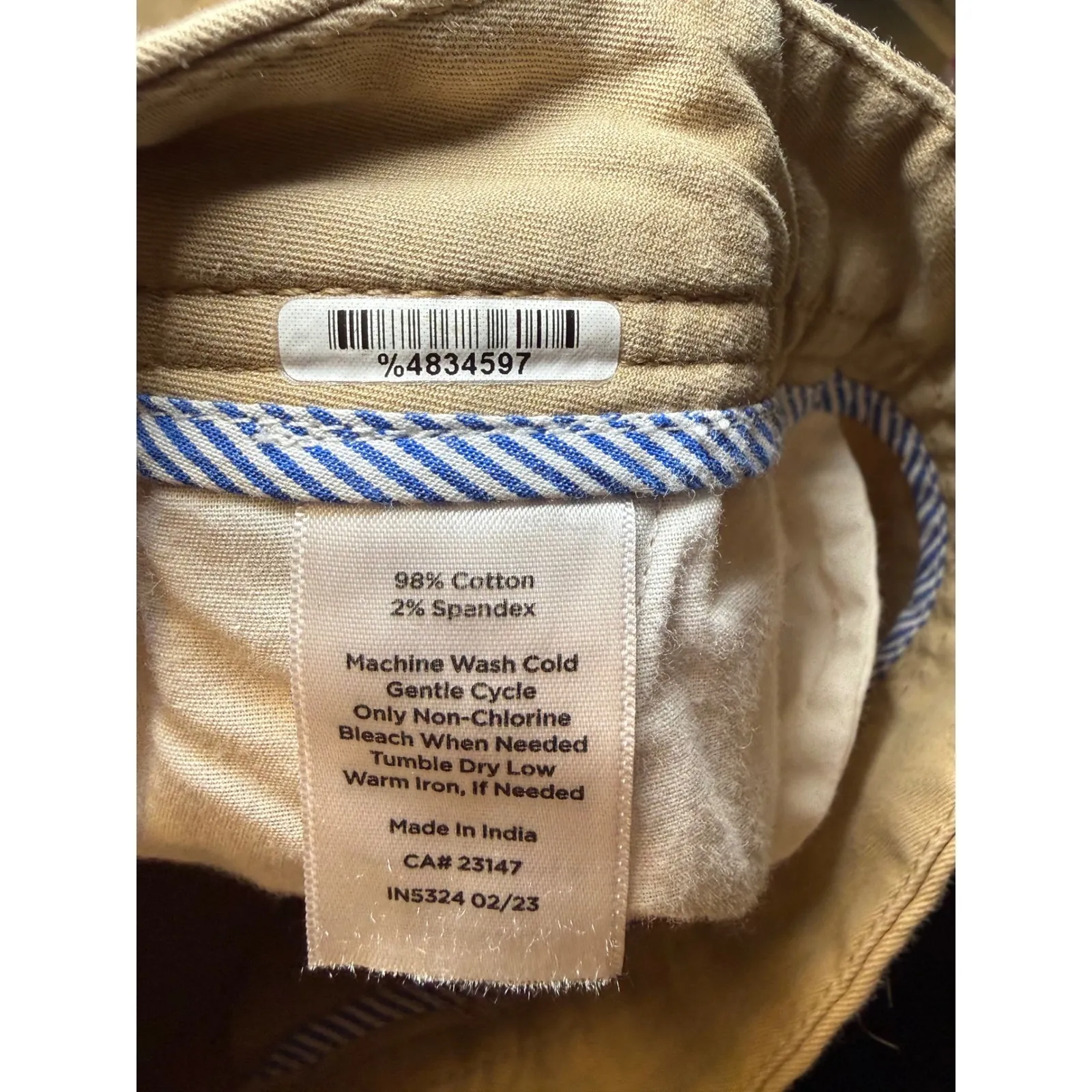 Talbots Relaxed Chino Pants Tan Classic Old Money Quiet Luxury Classic 22W - Image 9