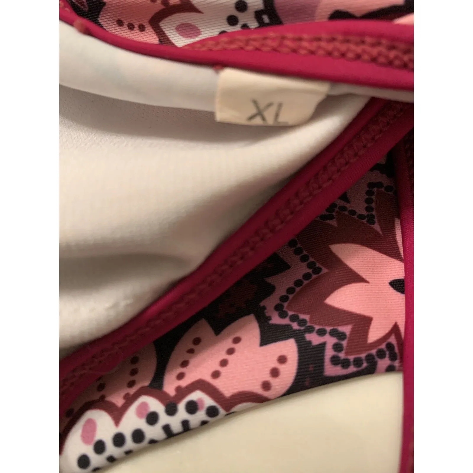 Women's Floral Print Tankini Swim Top Swimwear Tank Size XL Multi - Image 2