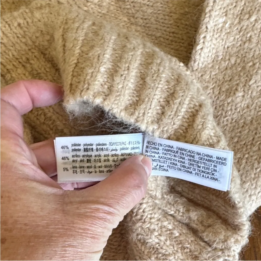 Zara Cream Women's Knit Cardigan - Image 10