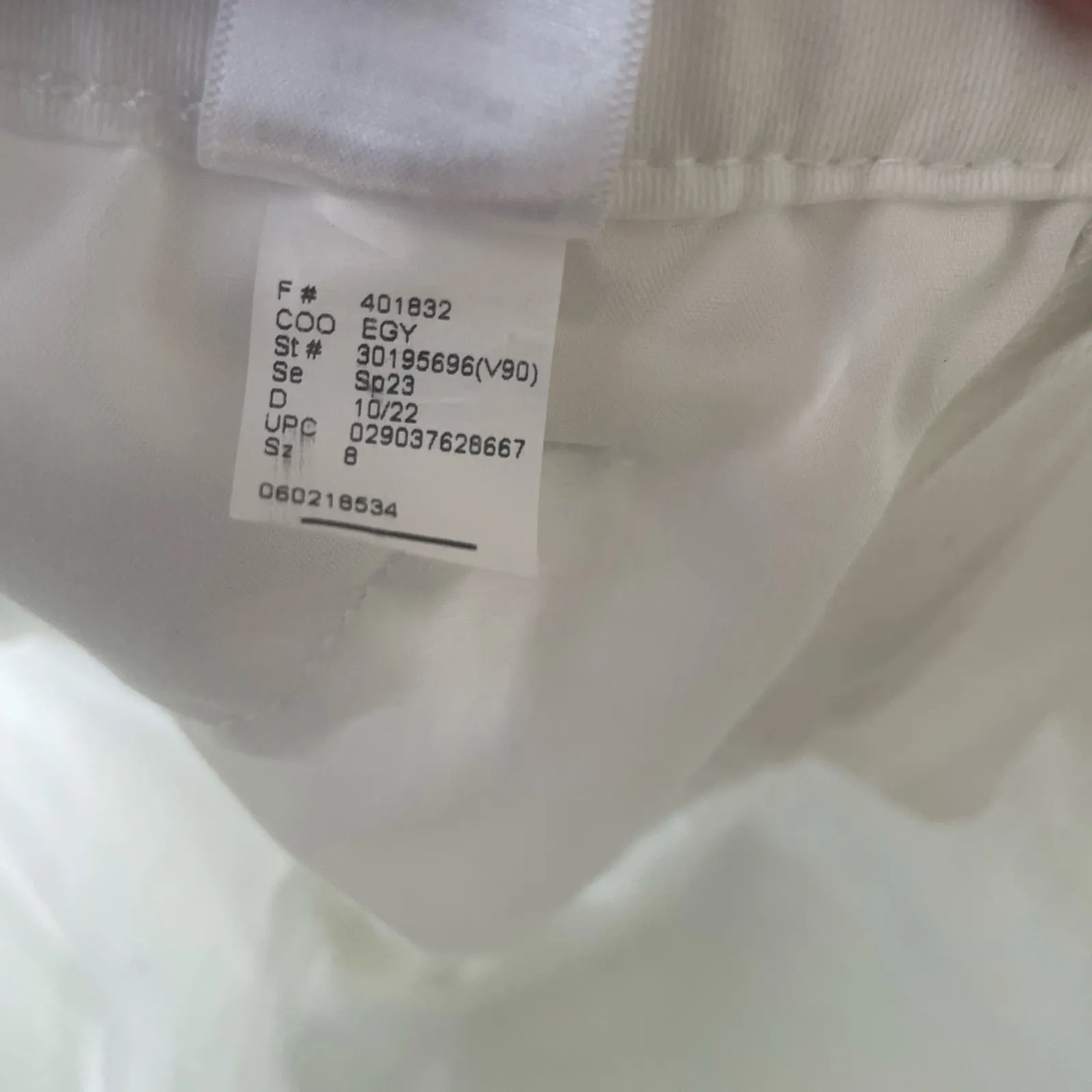 NWT Crown & Ivy High Rise Flare Cropped Jeans White size 8 - Image 11