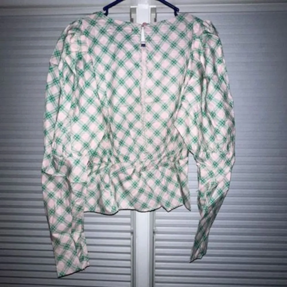 ASOS Daisy Street Pouf Sleeve Peplum Blouse - Image 2