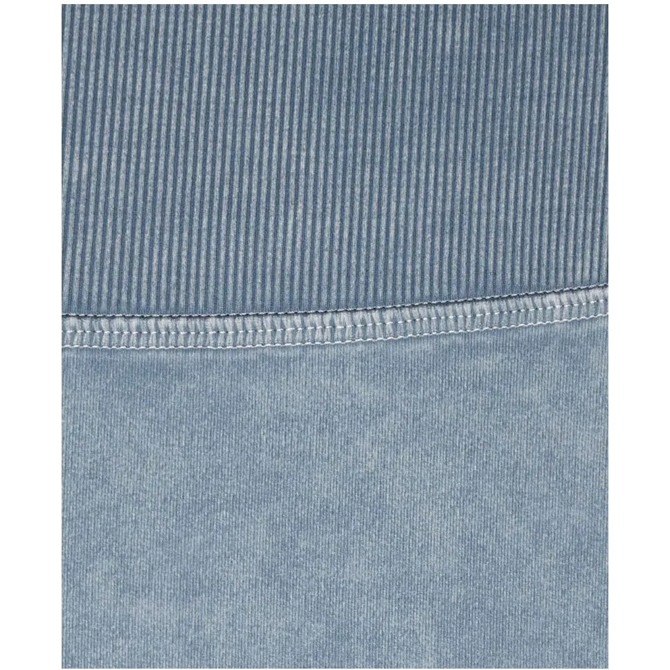 Lululemon Wunder Under Crop 23" *Ribbed Washed Moon‎ Blue Legging Size 4 - Image 11