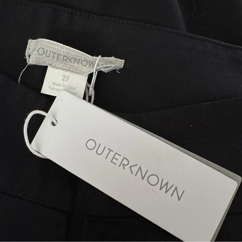 NWT Outerknown After Hours Black Wide Leg Pants in Black Size 27 - Image 6