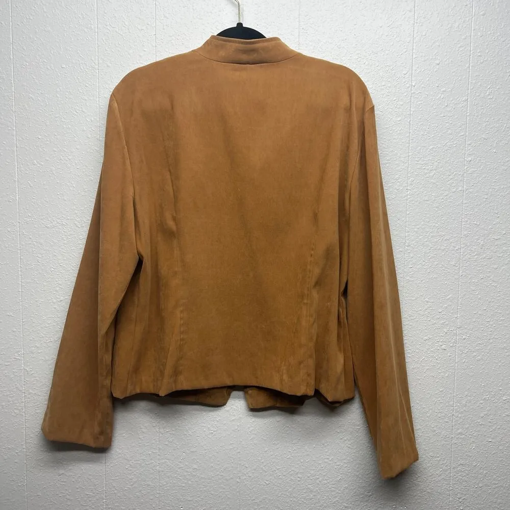 Requirements Faux Suede Women's Office Workwear Discreet Academia Jacket Size 18 - Image 7