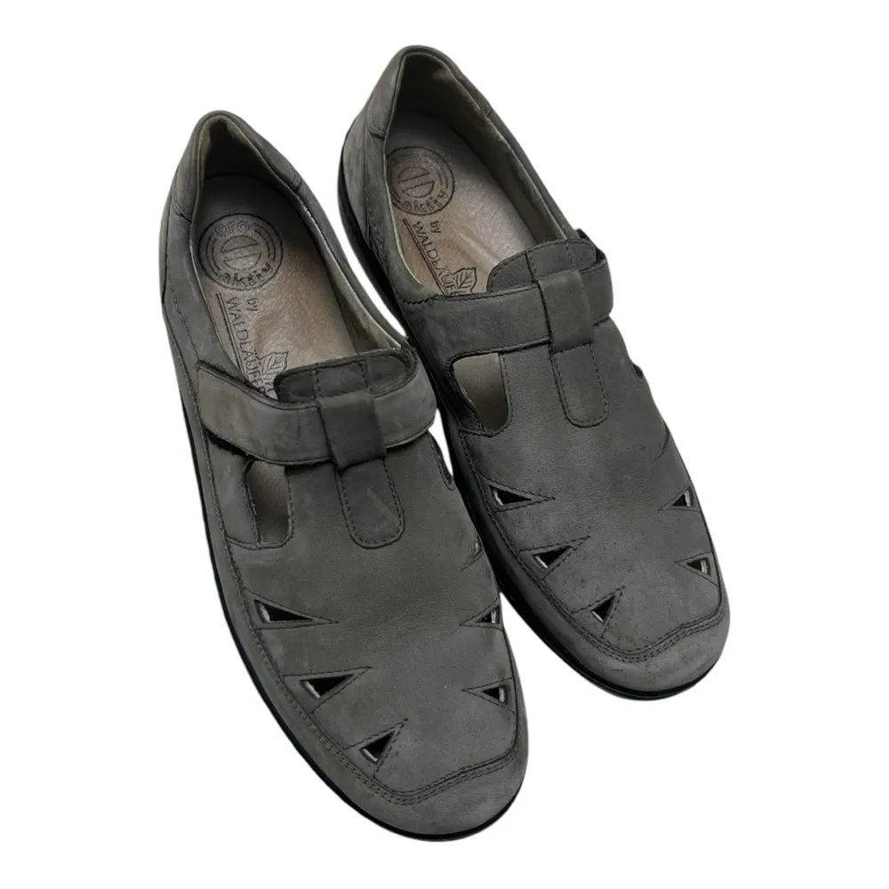 Pro Aktiv by Waldlaufer Hungry Camel Nubuck Leather Loafers Size US 8 Width H Gray - Image 2