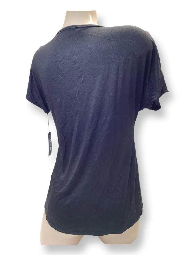 Revolve REN  Trap Crewneck Black Tee NWT - Image 3