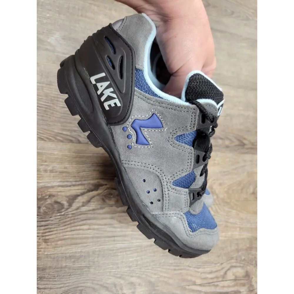 Lake Shoes Womens 6.5/7 Mountain Cycling Sneakers Blue Gray Suede Lace Up Shoes - Image 7