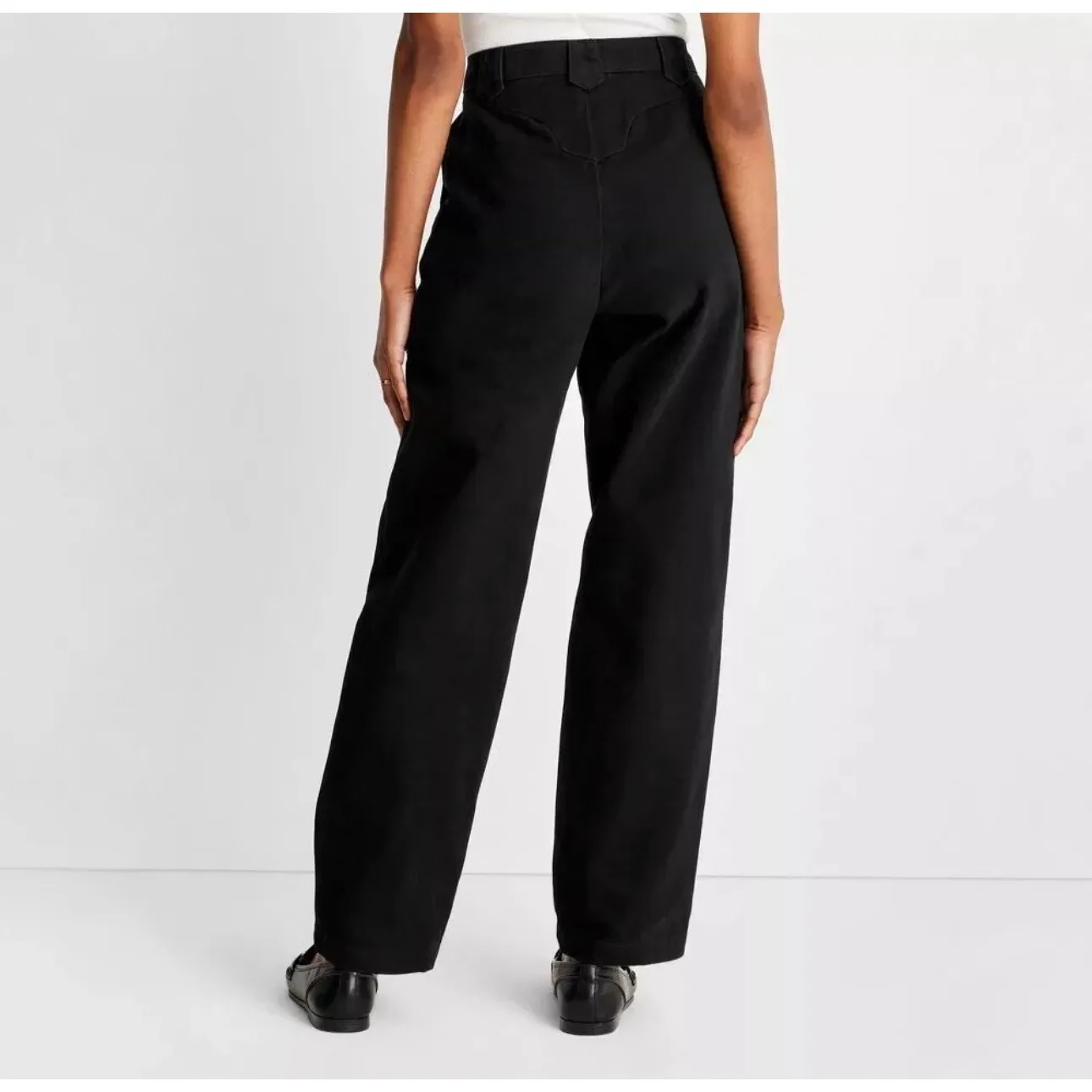 Future Collective Reese Blutstein Black High Waisted Wide Leg Pants Women Size 8 - Image 2