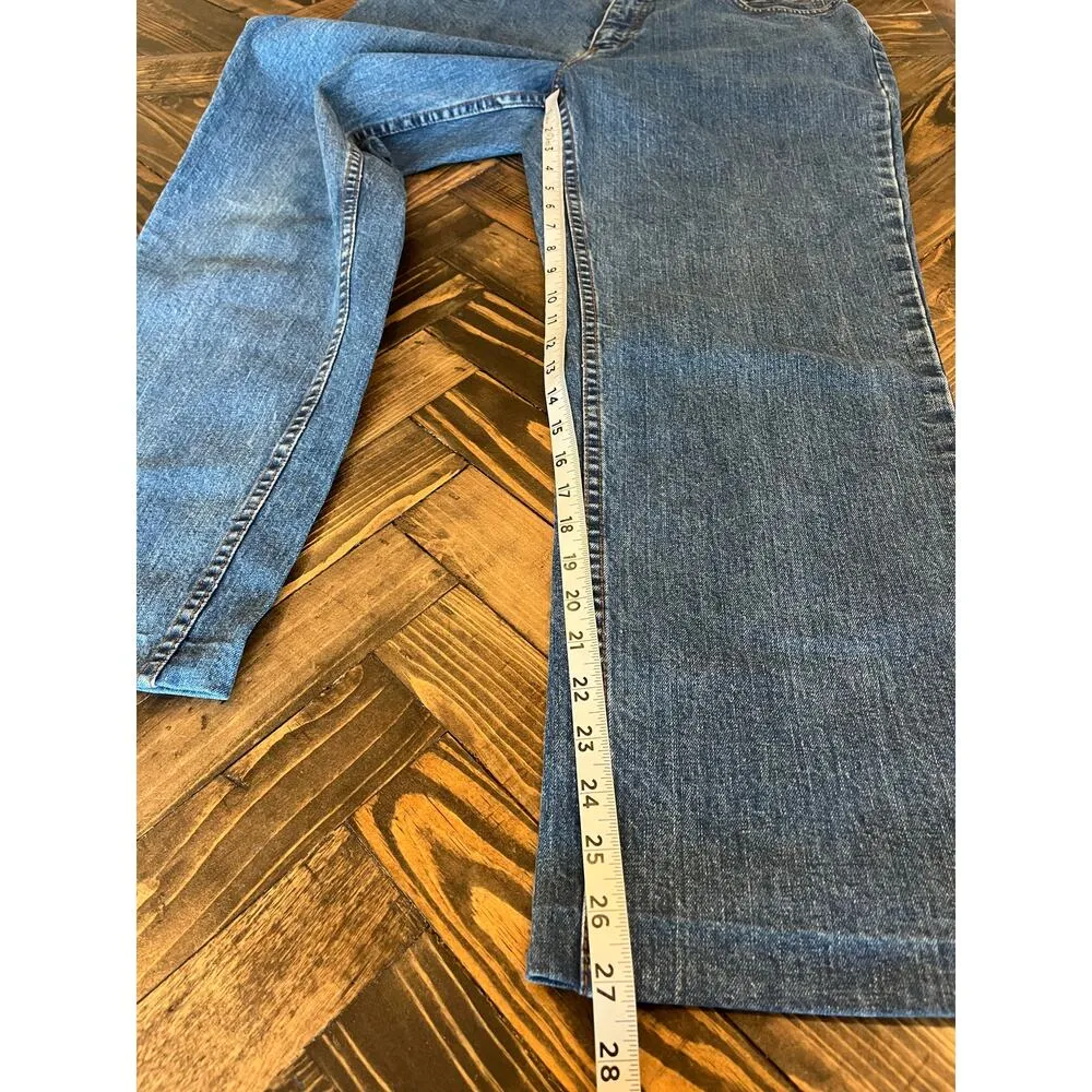 Harley Davidson Straight Leg Jeans Women 12 Biker Core Western Grunge Fringe - Image 6