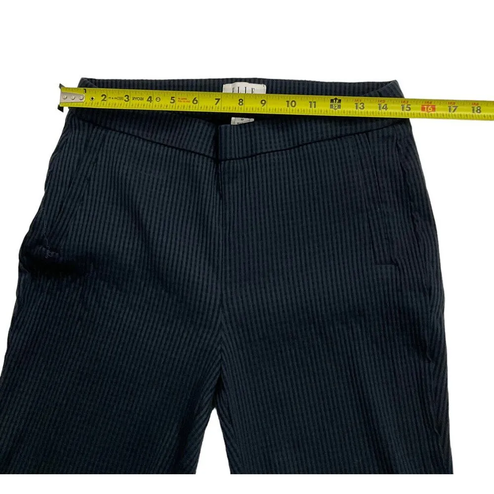 Elle Pull On Skinny Jeans Jeggings Womens Size Medium Blue Striped Stretch #3• - Image 5