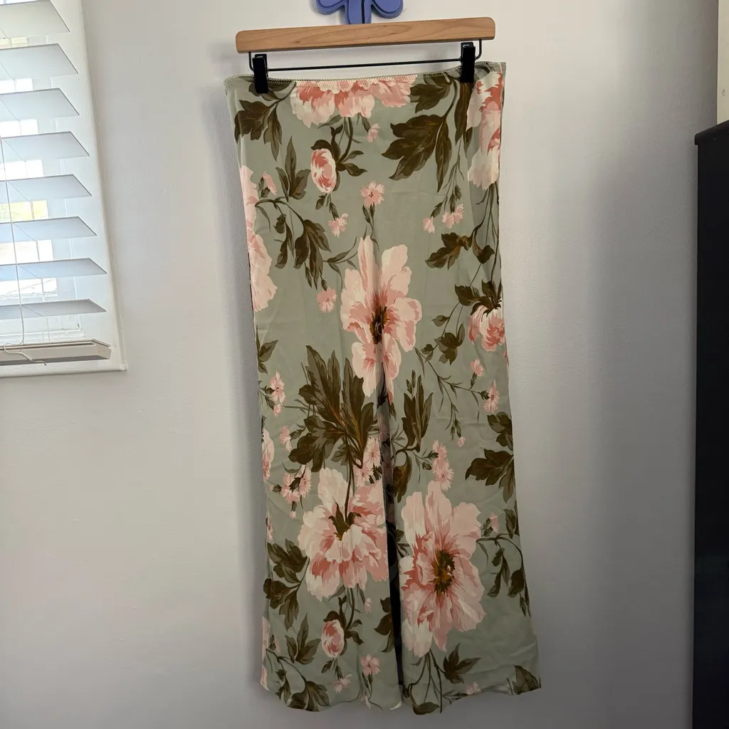 Reformation 10 Layla Print Maxi Skirt Fauna Spring Preppy Cottage Coquette - Image 5