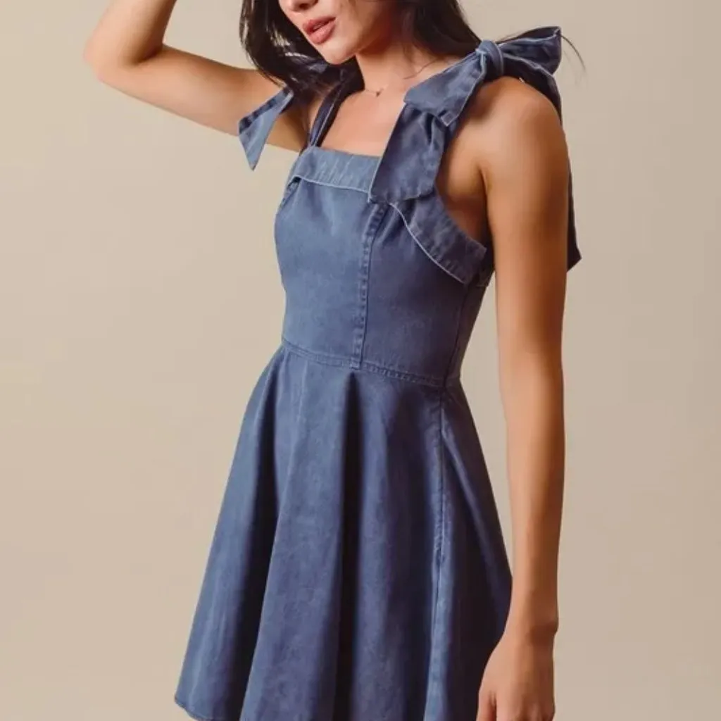 SO ME Fit and Flare Washed Gameday Dress Size undefined - Image 3