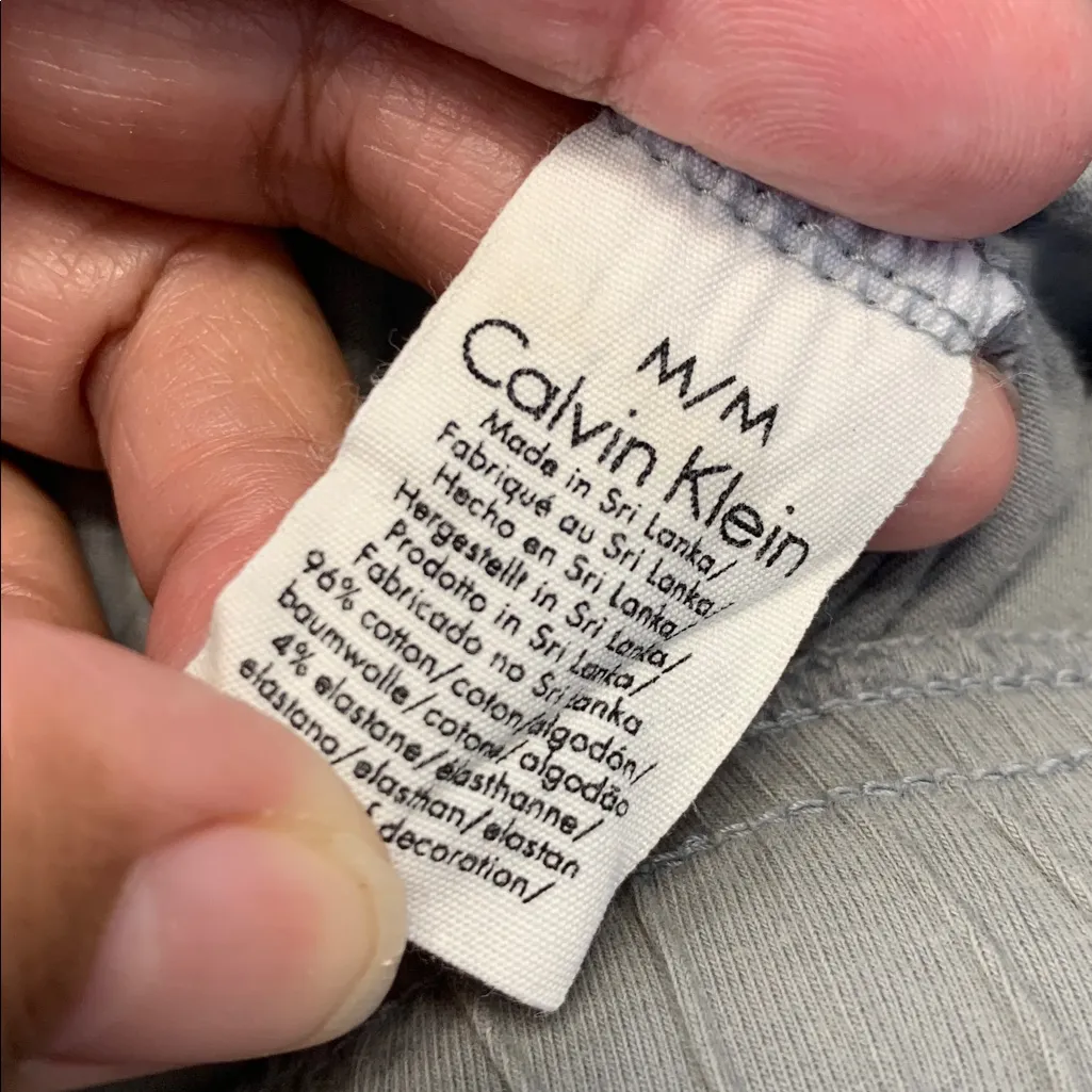 Calvin Klein Gray Lounge Pajama Pants Size Med EUC #2038 - Image 4